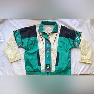 Petite Sophisticate - Rare Vintage - Nylon Windbreaker Jacket - Size Petite